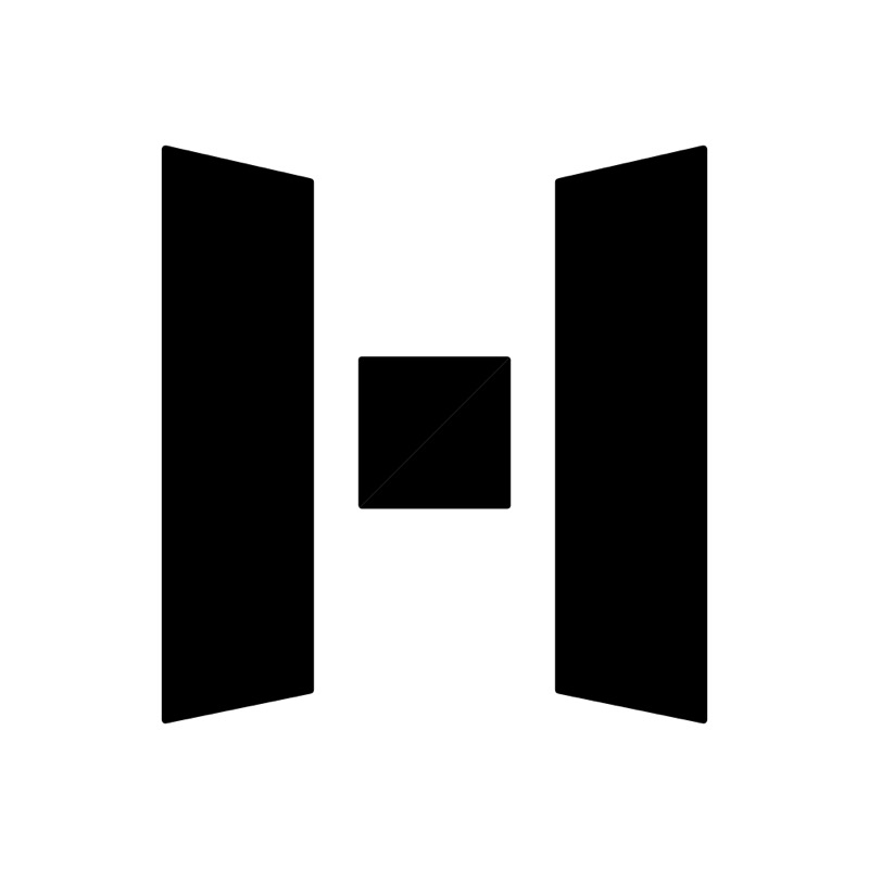 黑色 H 标志 Logo